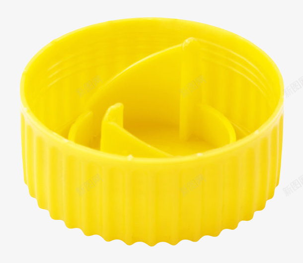 黄色圆形塑料瓶盖素材 优质包装制品PNG图片免费下载